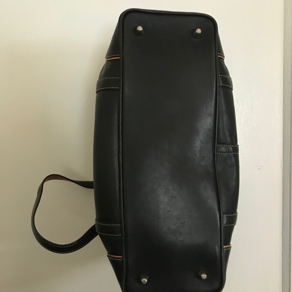 Coach Hampton Satchel Black Leather Purse 9268 - Picture 4 of 7